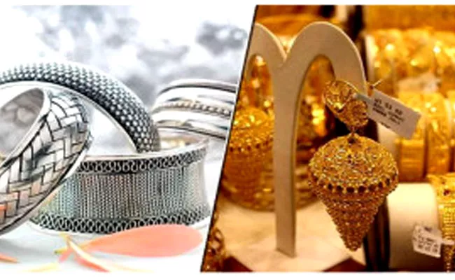 Gold, Silver prices plunges from one month highs - Sakshi