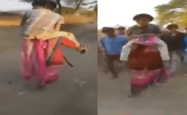 Madhya Pradesh Woman Shamed Forced To Walk With In Laws On Shoulders - Sakshi