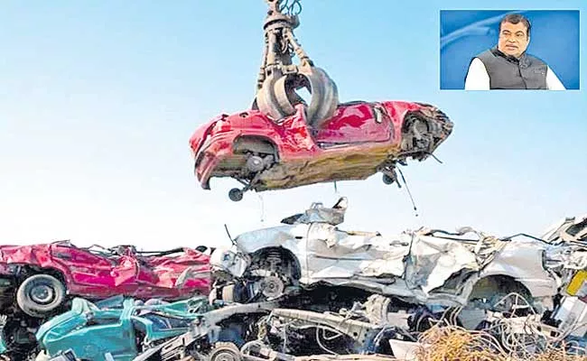 Government announces details of vehicle scrappage policy - Sakshi