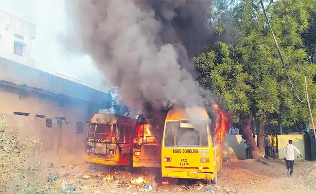 Person Burned Alive Set On Fire To Disperse Bees In Makthal - Sakshi