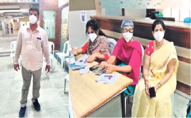 King Koti Hospital: Ambulance Driver Try To Attack Doctors Over Vaccine - Sakshi
