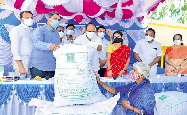 Commencement of Peanut Seed Distribution - Sakshi