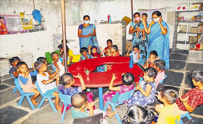 Anganwadi Centers Appearances was changing in AP - Sakshi