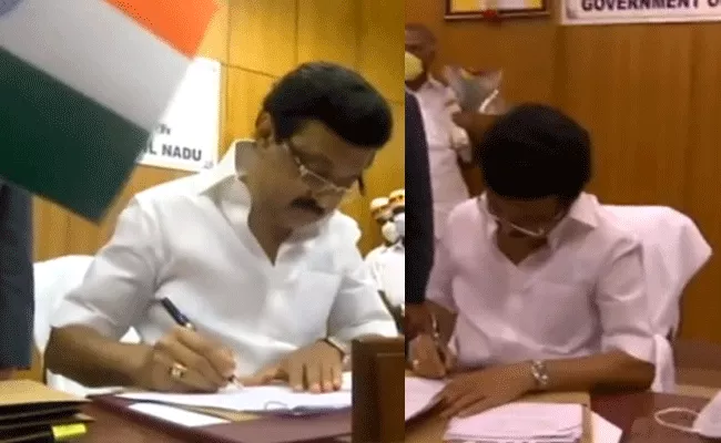 Tamil Nadu New CM MK Stalin First Five Sign On Orders - Sakshi