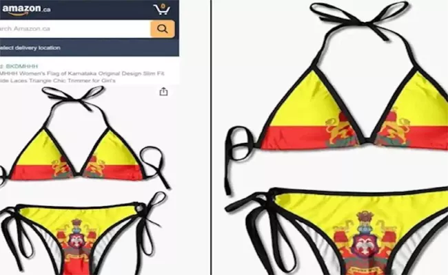 After Google, Amazon In Eye Of Storm Over Bikini Sporting Karnataka Emblem - Sakshi