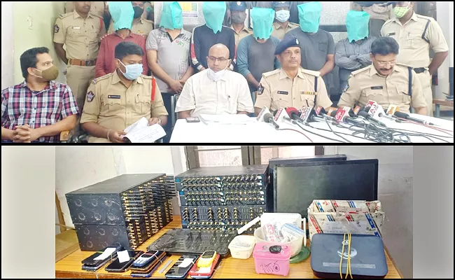 Police Arrested A Fake International Calls Gang In Tirupati - Sakshi