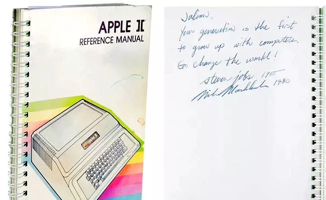 Steve Jobs Autograph On Apple Computer Manual Sold for Millions - Sakshi
