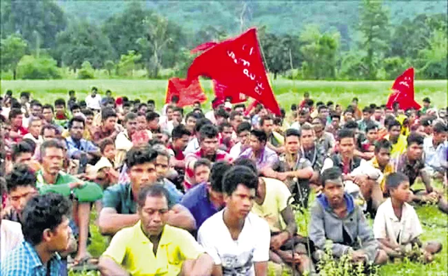 Maoist Emergence Day rally in AOB - Sakshi
