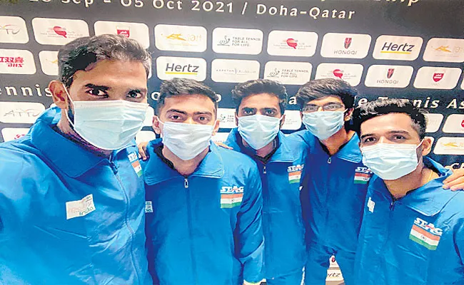 Indian Mens Team Win Bronze in Asian Table Tennis Championship - Sakshi