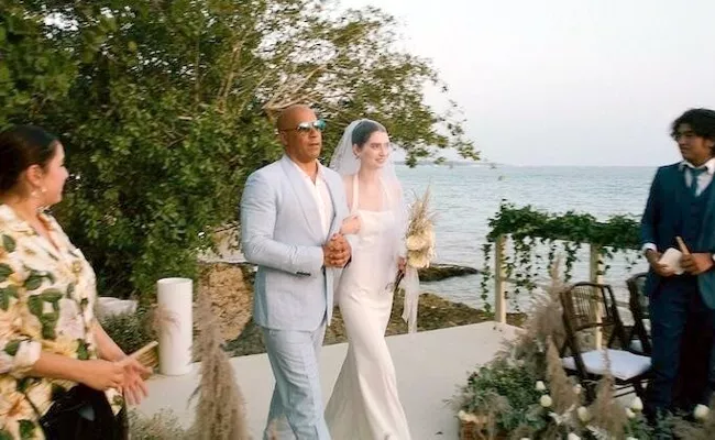Fast and Furious Star Vin Diesel Walked Paul Walkers Daughter Down Aisle At Her Wedding - Sakshi