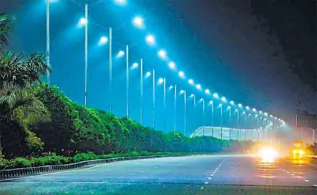 Hyderabad: Minister KTR Tweet On ORR: LED Lights Bring Glows  - Sakshi