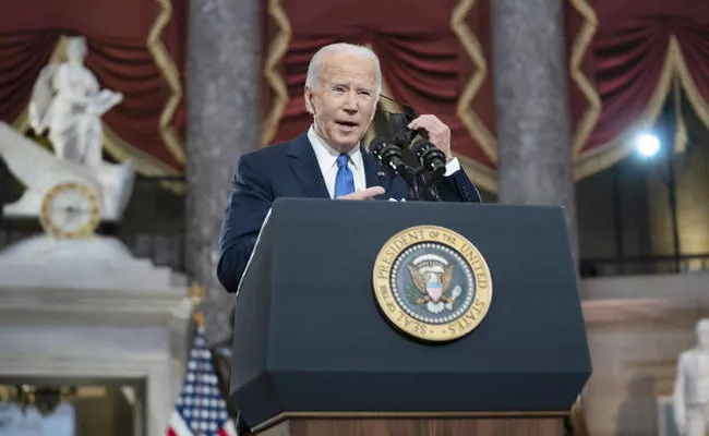Joe Biden Powerful Speech On The Anniversary Of US Riots - sakshi - Sakshi
