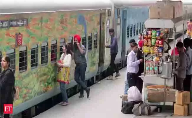 Passengers Can Now Avail Services Like Mobile Recharge In 200 Railway Stations - Sakshi
