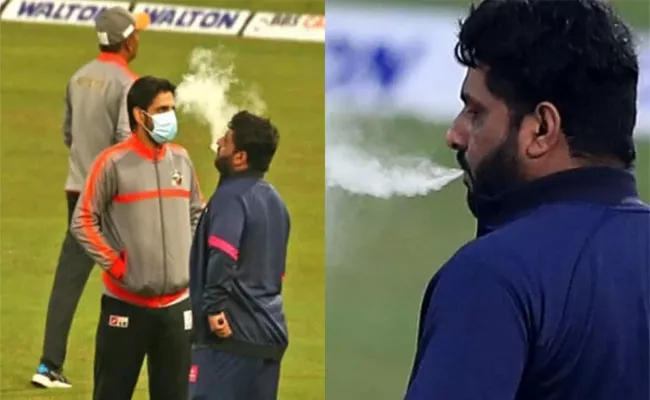 BPL 2022 Mohammad Shahzad Caught Smoking On Field Gets Demerit Points - Sakshi