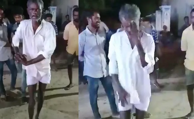 An old man dancing video going viral on Social Media - Sakshi