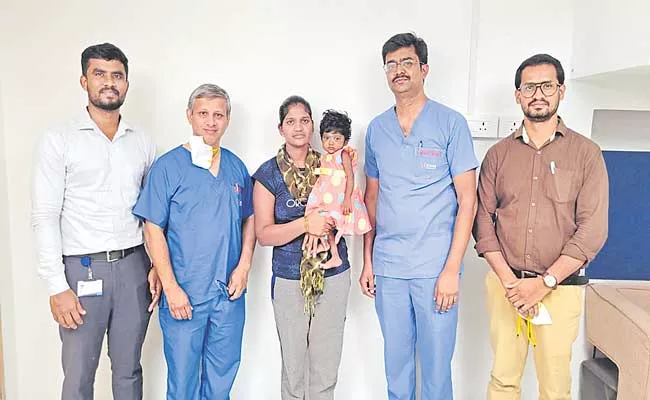 9 Month Old Girl Undergoes Liver Transplant Surgery At KIMS Hospital - Sakshi