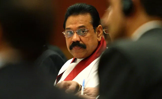 Colombo Court Banned Mahinda Rajapaksa To Leave Sri Lanka - Sakshi