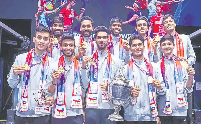 Indian badminton mens team wins final on Indonesia - Sakshi