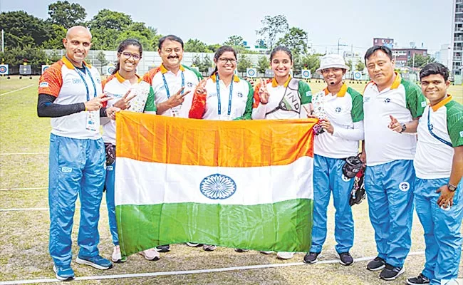 Womens Recurve Team Won Bronze Medal World Cup Archery Stage-2 - Sakshi