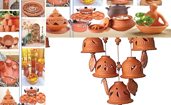 Home Creations: Clay Pots Vessels As Decor Items Beautiful Look - Sakshi