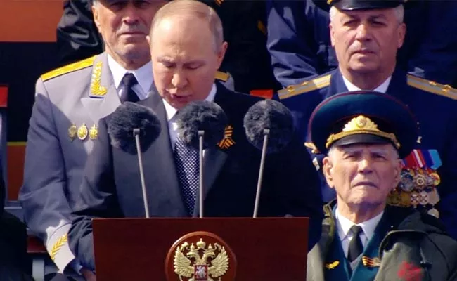 Russia President Putin Speech At Victory Day 2022 - Sakshi