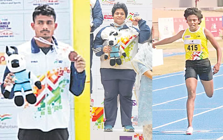 Khelo India Youth Games 2022: telangana, andhrapradesh won three bronze medals - Sakshi