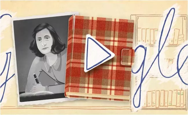 Google Marked 75th Anniversary Of Holocaust Victim Anne Frank - Sakshi