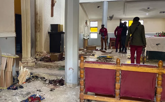 Nigeria Church Attack: Gunmen Kill Many Worshippers  - Sakshi
