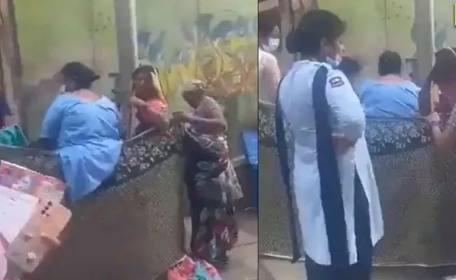 Hospital denies admission Woman delivers baby on road in Delhi - Sakshi