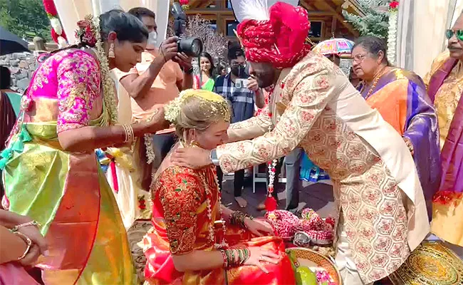 German woman wedded Indian Man in Denver America - Sakshi