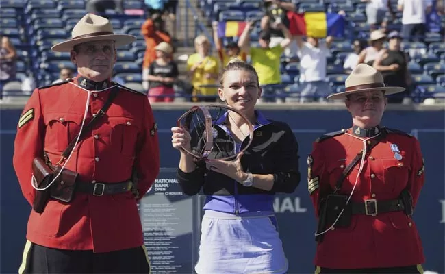 Halep Beats Haddad Maia For Third Canadian Open Title - Sakshi