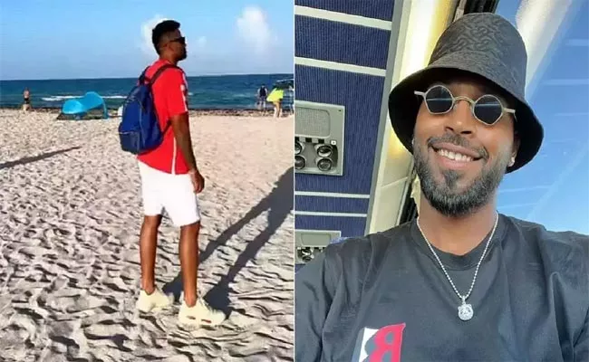Team India Cricketers Chill On Miami Beach Ahead Of 4th T20I - Sakshi