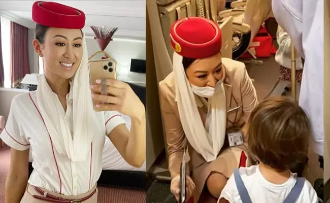 Emirates Air Hostess Welcomes Her Son On Dubai Flight - Sakshi