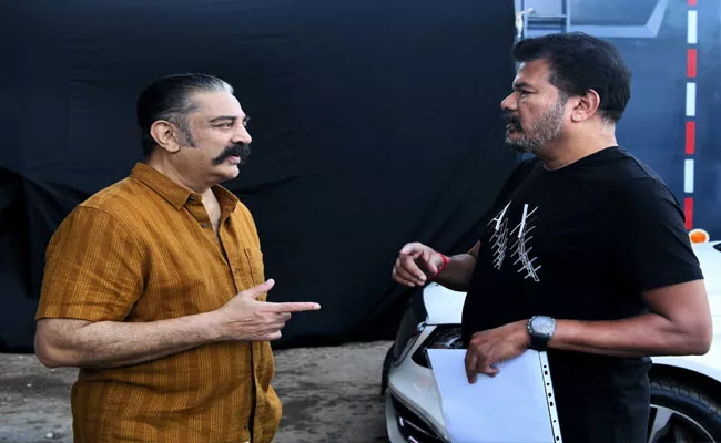 Kamal Haasan Grand Entry In Indian 2 Movie Shooting After Two Years - Sakshi