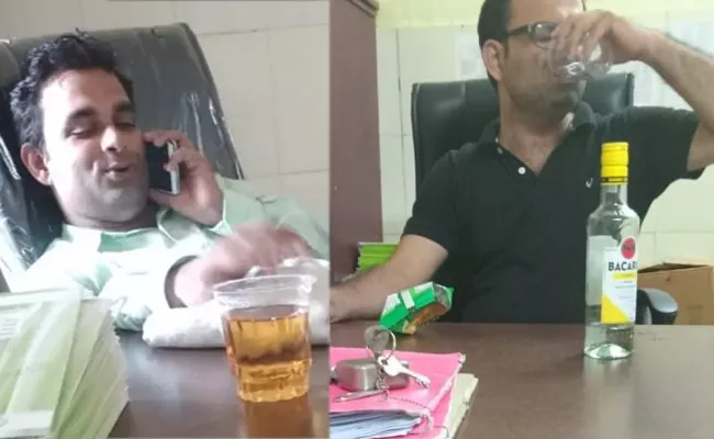 Odisha Health Officer Consumed Liquor Viral Video - Sakshi