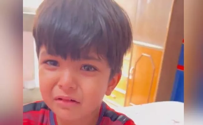 A Little Boy Crying And Refusing To Study Is Going Viral - Sakshi