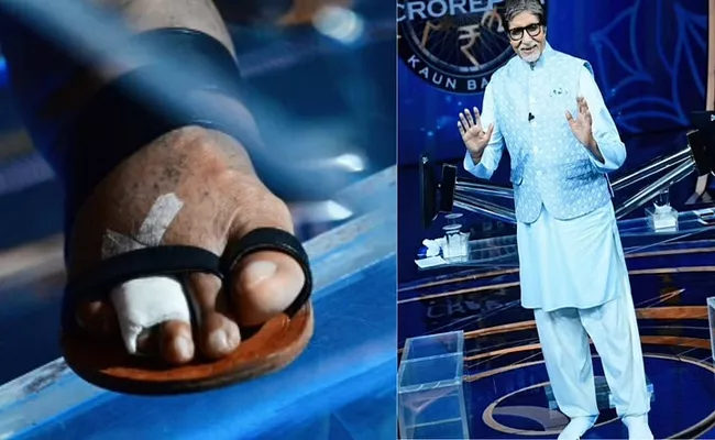 Amitabh Bachchan rushed to hospital over leg injury on KBC Shooting - Sakshi