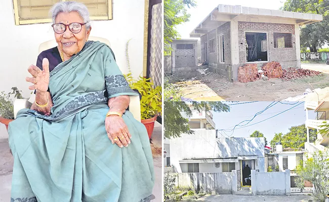 Retired Teacher Gurrala Sarojanammam donate own house - Sakshi