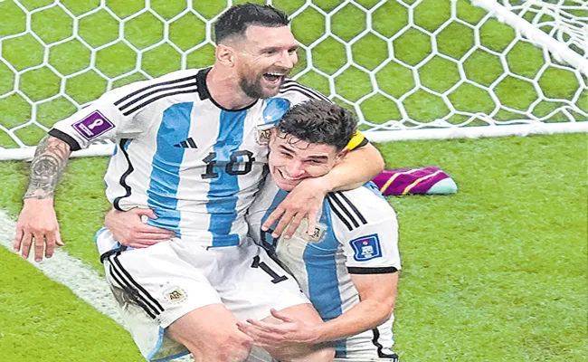 FIFA World Cup Qatar 2022 Semi-Final: Messi and Julian Alvarez steered Argentina into FIFA World Cup final - Sakshi