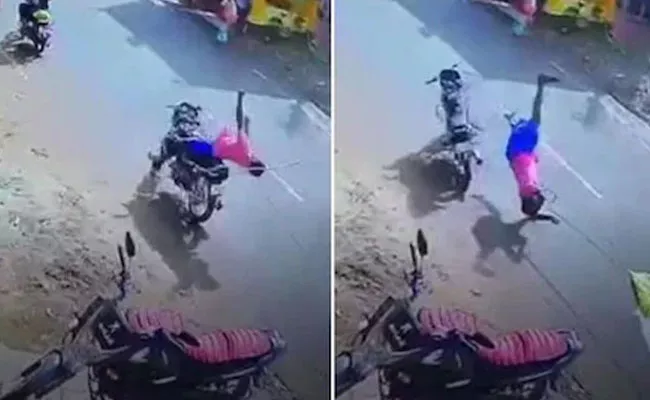 Rope From Truck Wraps Bikers Neck Tamil Nadu Thoothukudi Accident - Sakshi