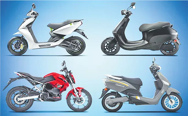 Electric two-wheeler sales may miss FY23 target of 10 lakh units by 20 percent - Sakshi