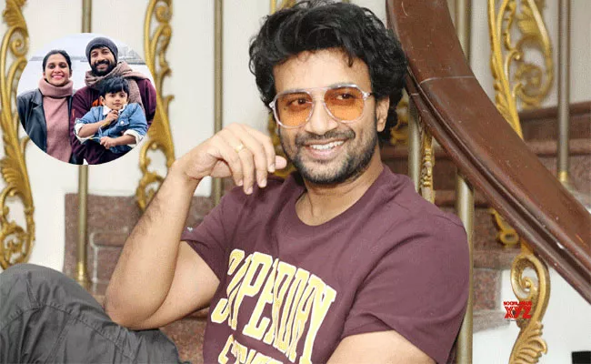 Actor Satya Dev Shared Adorable Family Pic On His Son Birthday - Sakshi