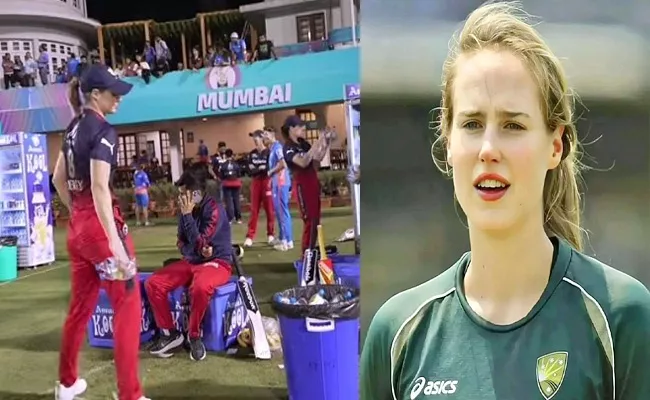WPL: Ellyse Perry Cleans RCB Women Dugout Post Match-Gesture Win-Hearts - Sakshi