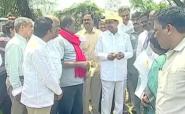 CM KCR Visit Khammam Crop Damage Areas Assured Farmers - Sakshi