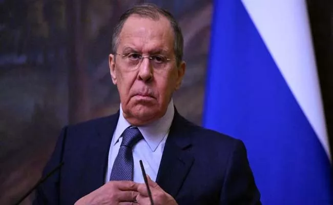 Russian Foreign Minister Said Moscow Not  Aggressor In Ukraine War - Sakshi