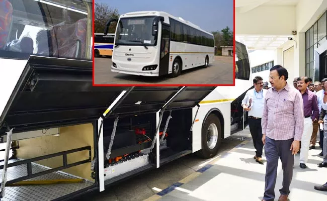 TSRTC Introduced AC Electric Buses See How Cool They - Sakshi