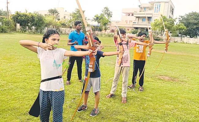 Children excelling in archery - Sakshi