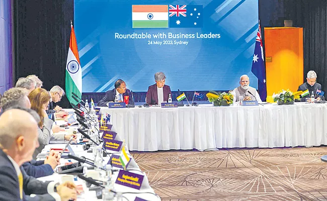 PM Narendra Modi invites Australian businesses to invest in infra - Sakshi
