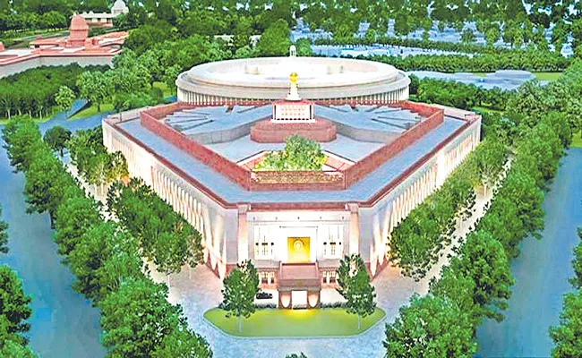 India new parliament building: Political Tussle Over New Parliament Building - Sakshi