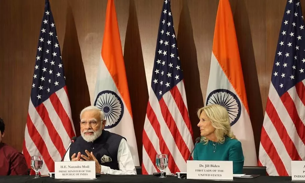 PM Narendra Modi Describes This Decade As Techade In US - Sakshi